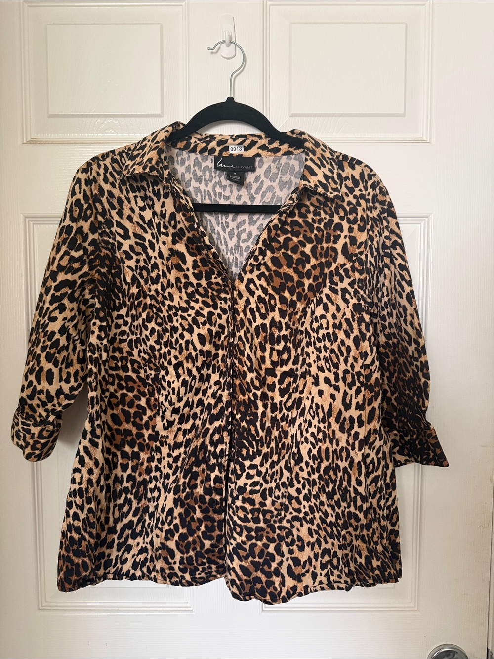 Lane bryant animal print blouse